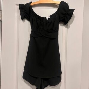 Black playsuit